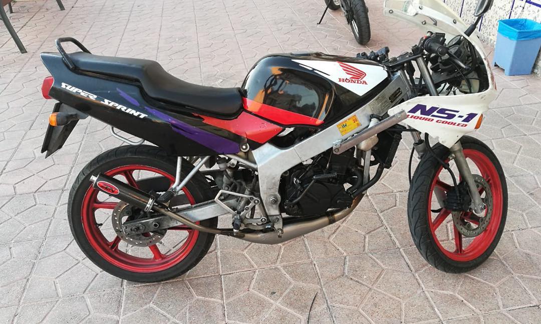 Honda Ns1 de 80 con nuestro tubo de escape Zen#exhaust #honda #hondans1 #honda#zen